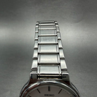 Seiko Spirit Watch Men 34mm Silver Dial Silver Tone Round 7n01-6a70 New Battery4