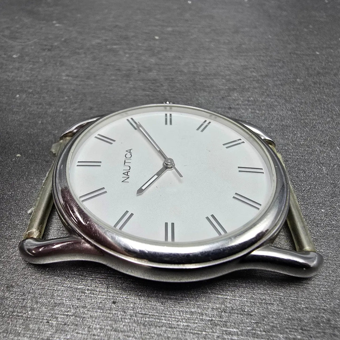 Nautica Watch Men 42mm Silver Dial Stainless Steel Round N07556L New Battery3