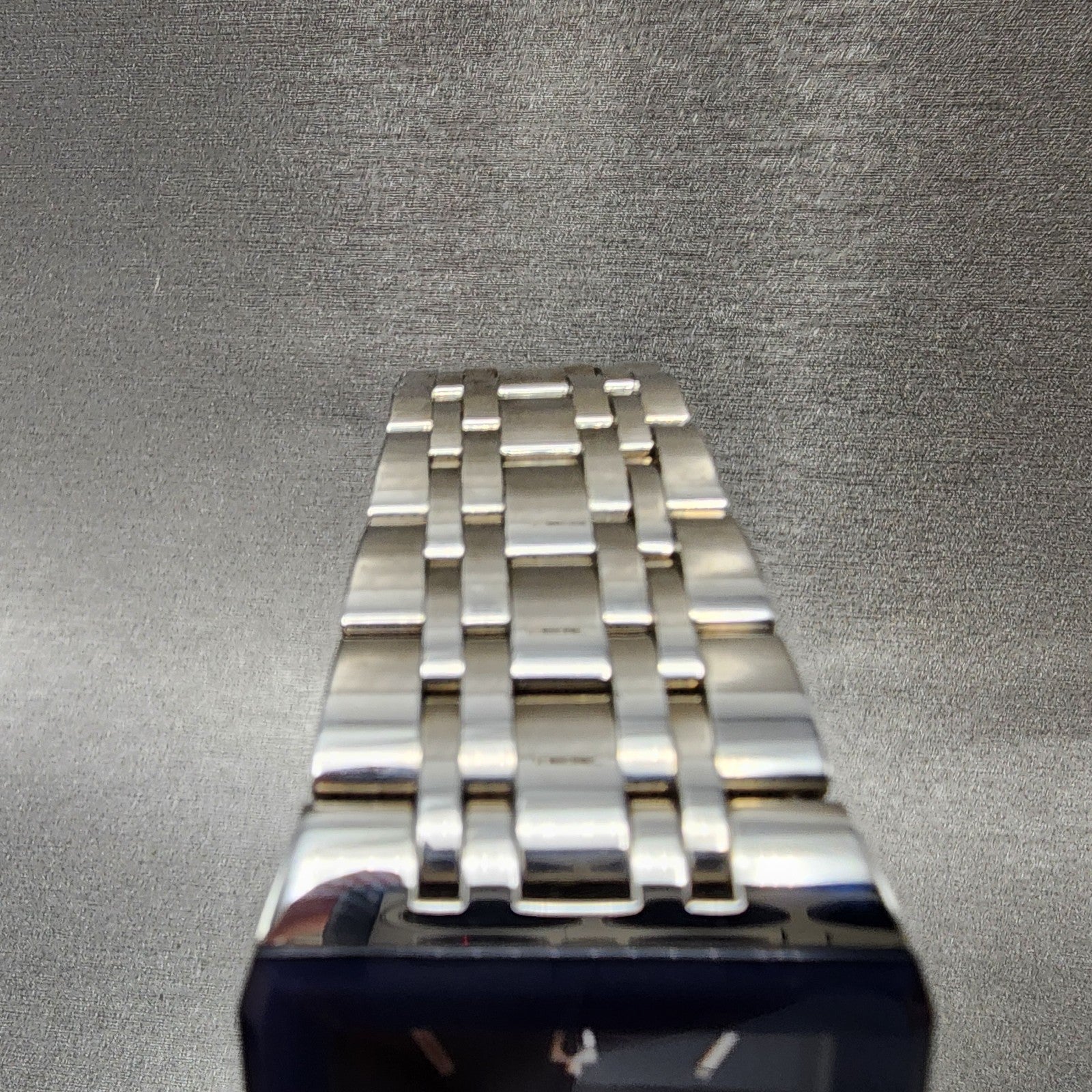 Bulova Quadra Tank Watch Men 31mm Blue Dial Silver Tone Rectangle 96D139 W/Box6
