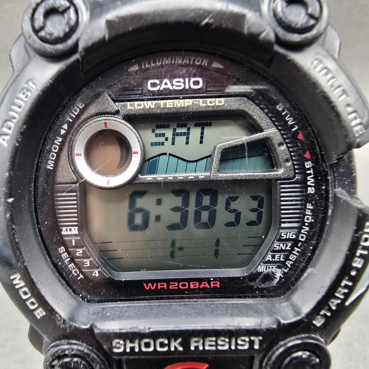 Casio G-Shock G-7900 Watch Men 50mm Digital Black Tone Alarm Chrono New BatteryD1