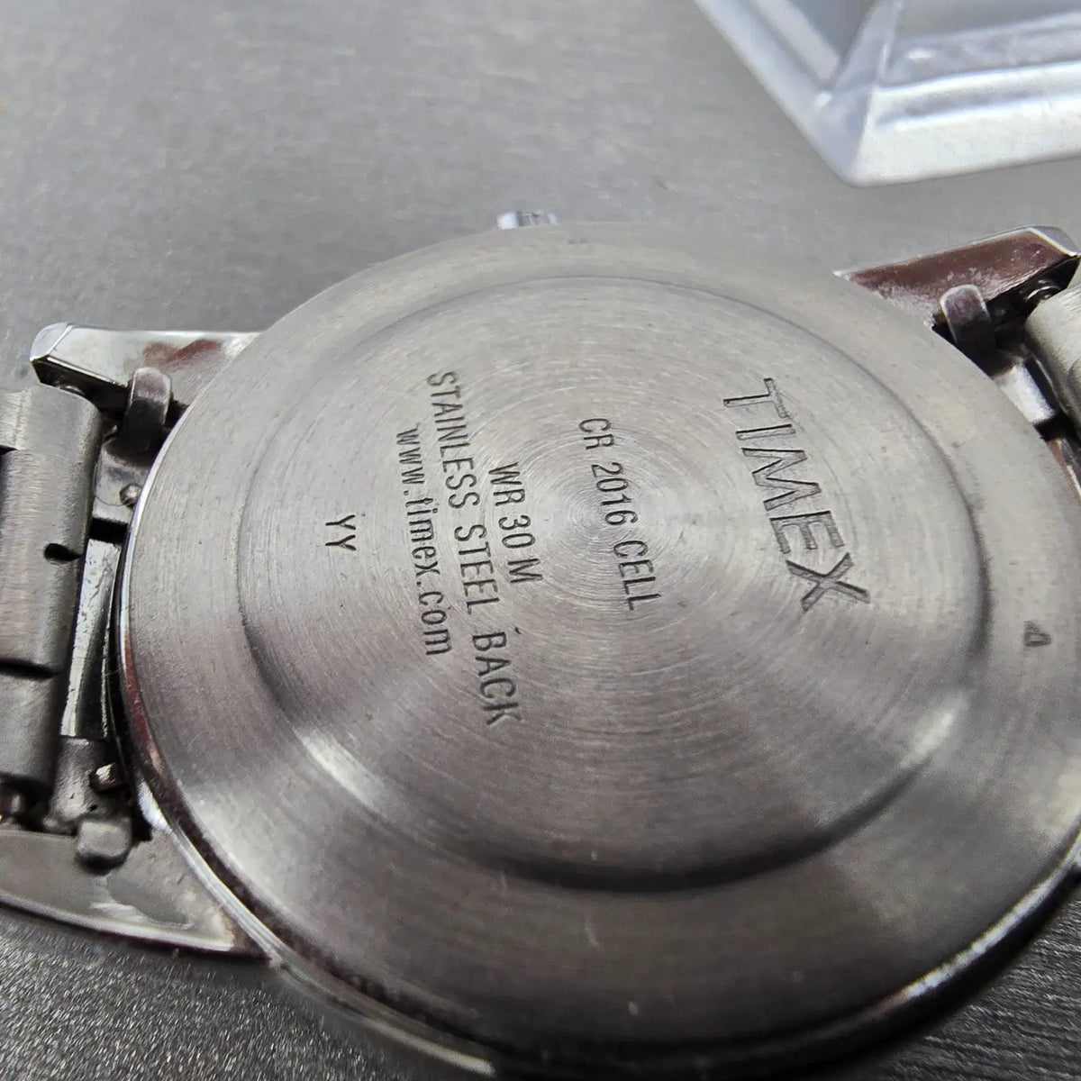 Timex Easy Reader Watch Men 35mm White Dial Silver Tone Daydate T20461 New BattK9