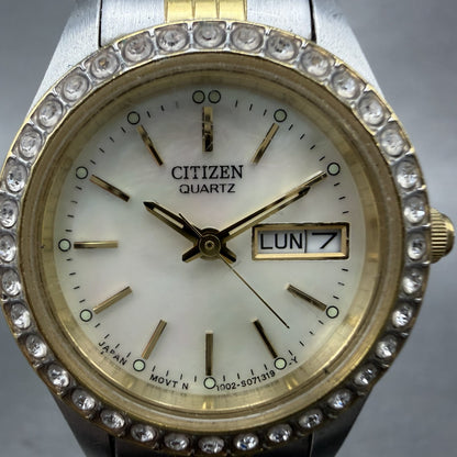 Citizen Watch Women 25mm MOP Dial Two Tone Daydate 1002S04464 New Battery1