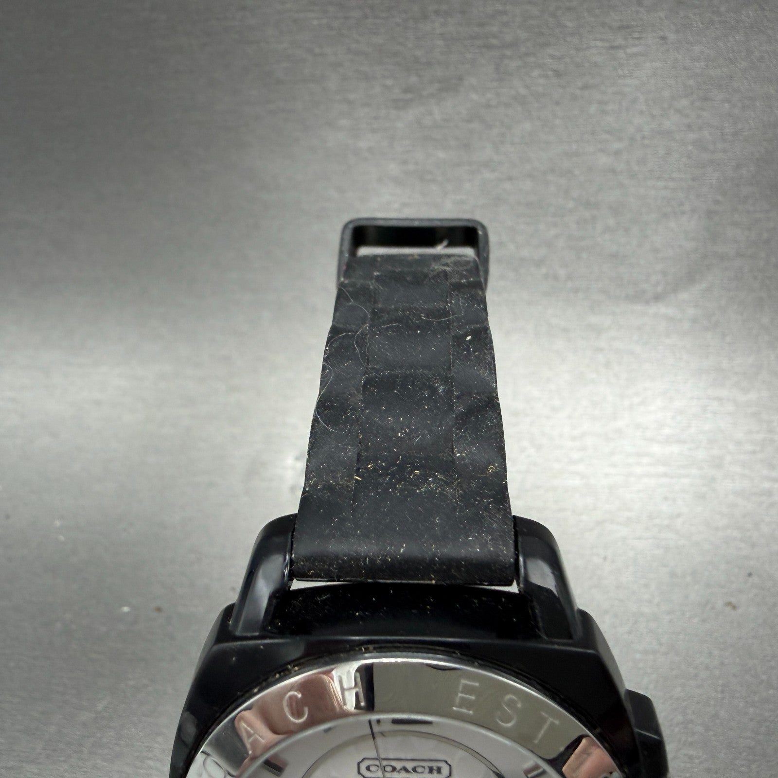 Coach Boyfriend Watch Women 39mm White Dial Black Tone Round New Battery4