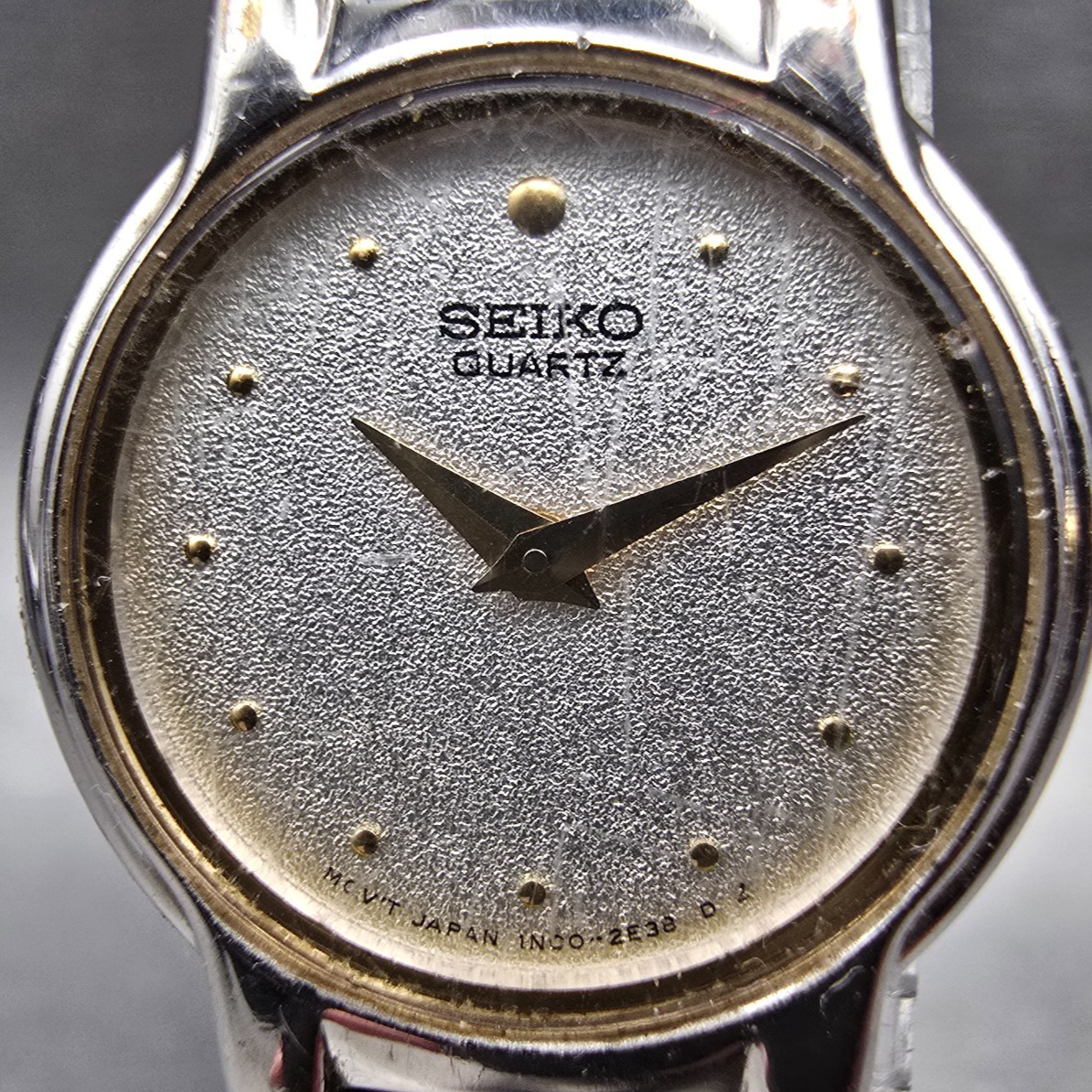 Seiko Watch Women 19mm Silver Dial Silver Tone Round 1N00-0G69 New Battery JP31