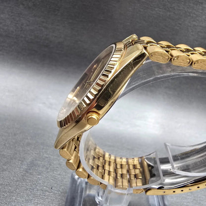 Citizen President Watch Men 35mm Gold Dial Gold Daydate 6100-R00391 New Batt JP2