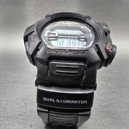 Casio G-Shock Mudman G-9000 Watch Men 46mm Black Gray Chrono Alarm READ New Batt2