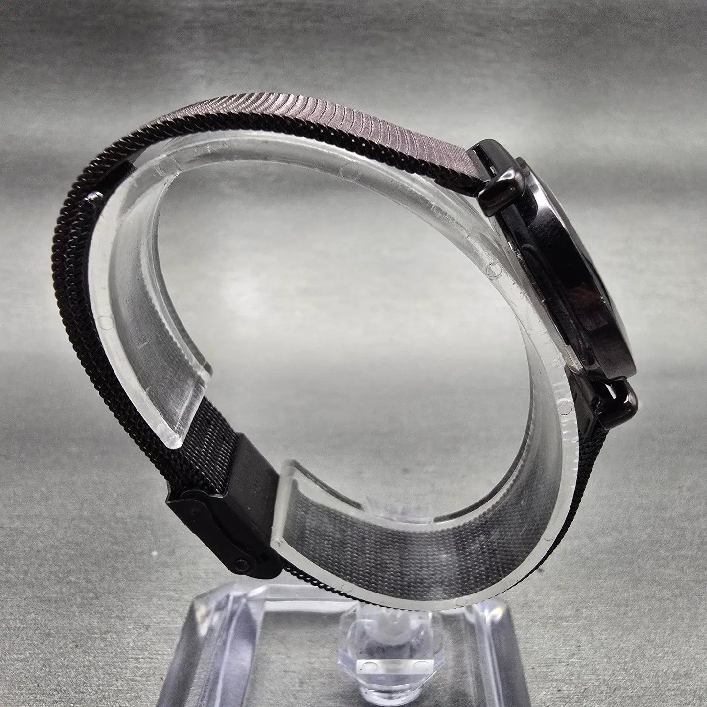 Skagen Steel Watch Women 25mm MOP Dial Dark Brown Tone Round 107SMMD New Battery8