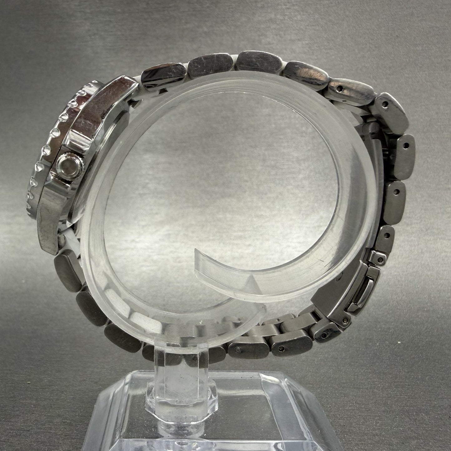 Technos Ceramic Watch Women 29mm White Dial Silver Tone Round New Battery6