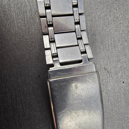 Citizen Bracelet 12mm Stainless Steel Silver Tone Tri Folding Clasp Vintage6
