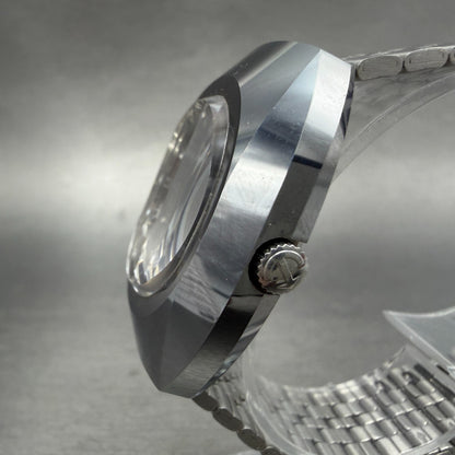 Rado Balboa V Watch Men 36mm Silver Dial Silver Tone Oval Date Automatic Runs2
