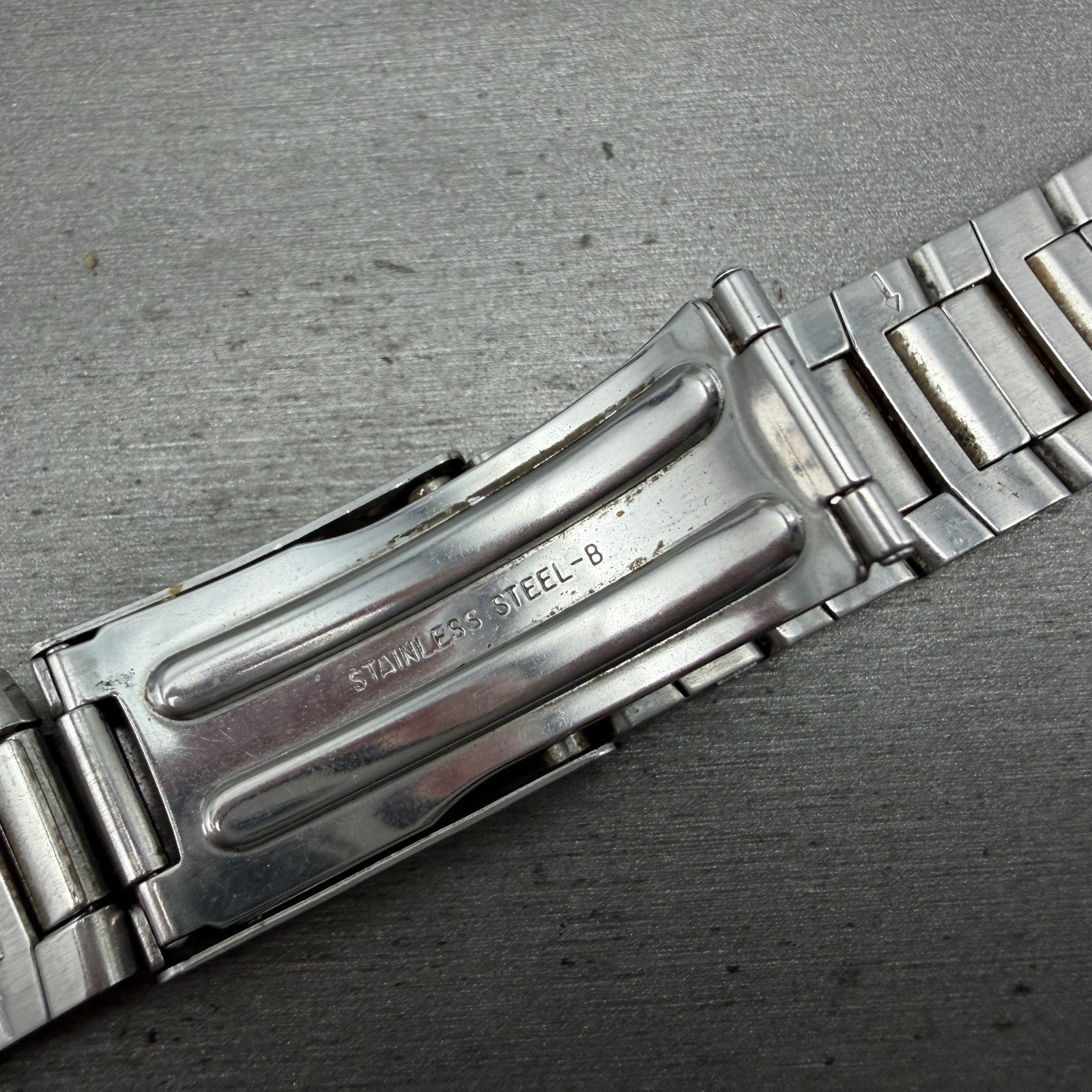 Seiko Alba Chronograph Watch Men 37mm Blue Dial Steel Date 7T92-0CV0 New Battery19