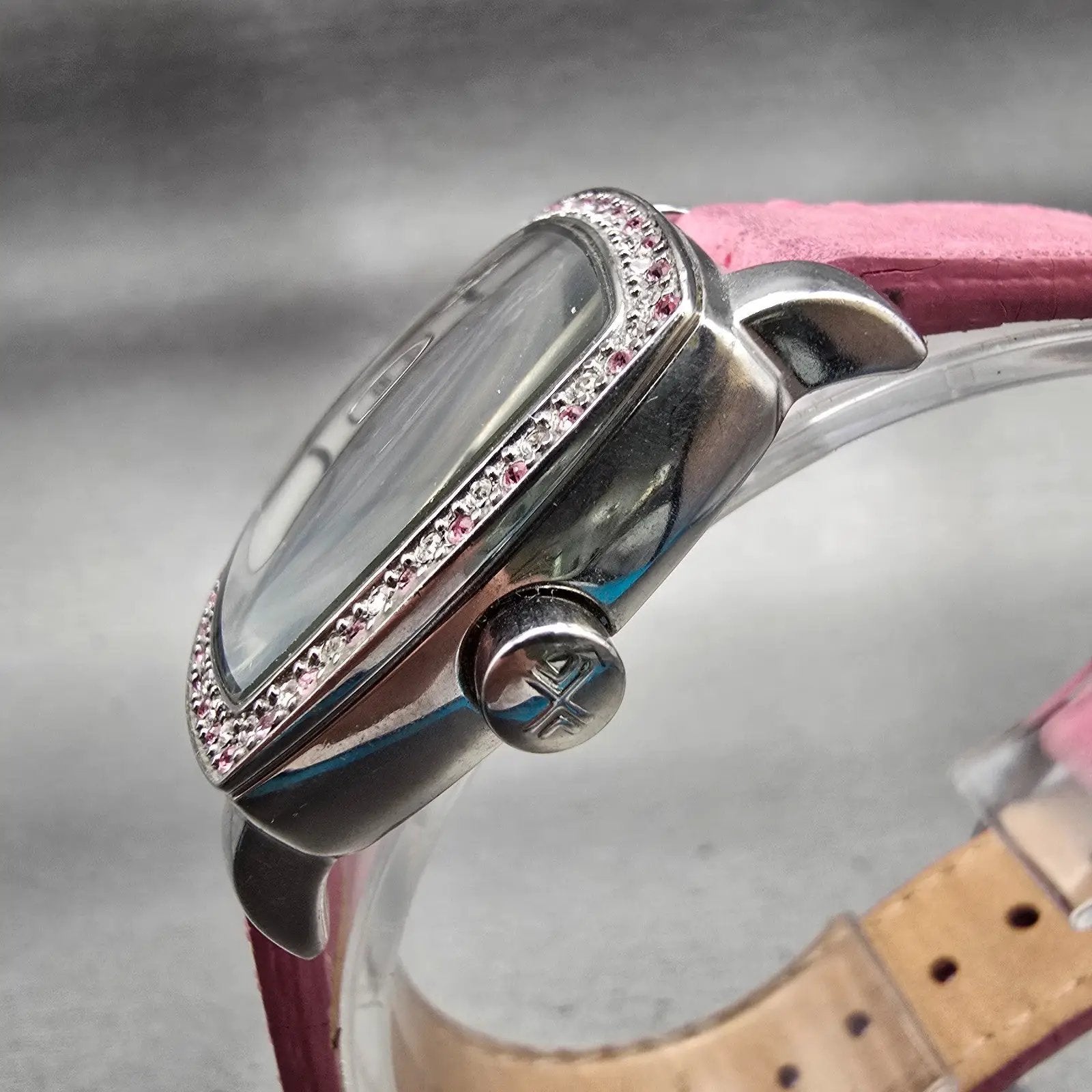 Skagen Watch Women 30mm MOP Dial Silver Tone Daydate Gemmed 558SSLPCR New Batt2