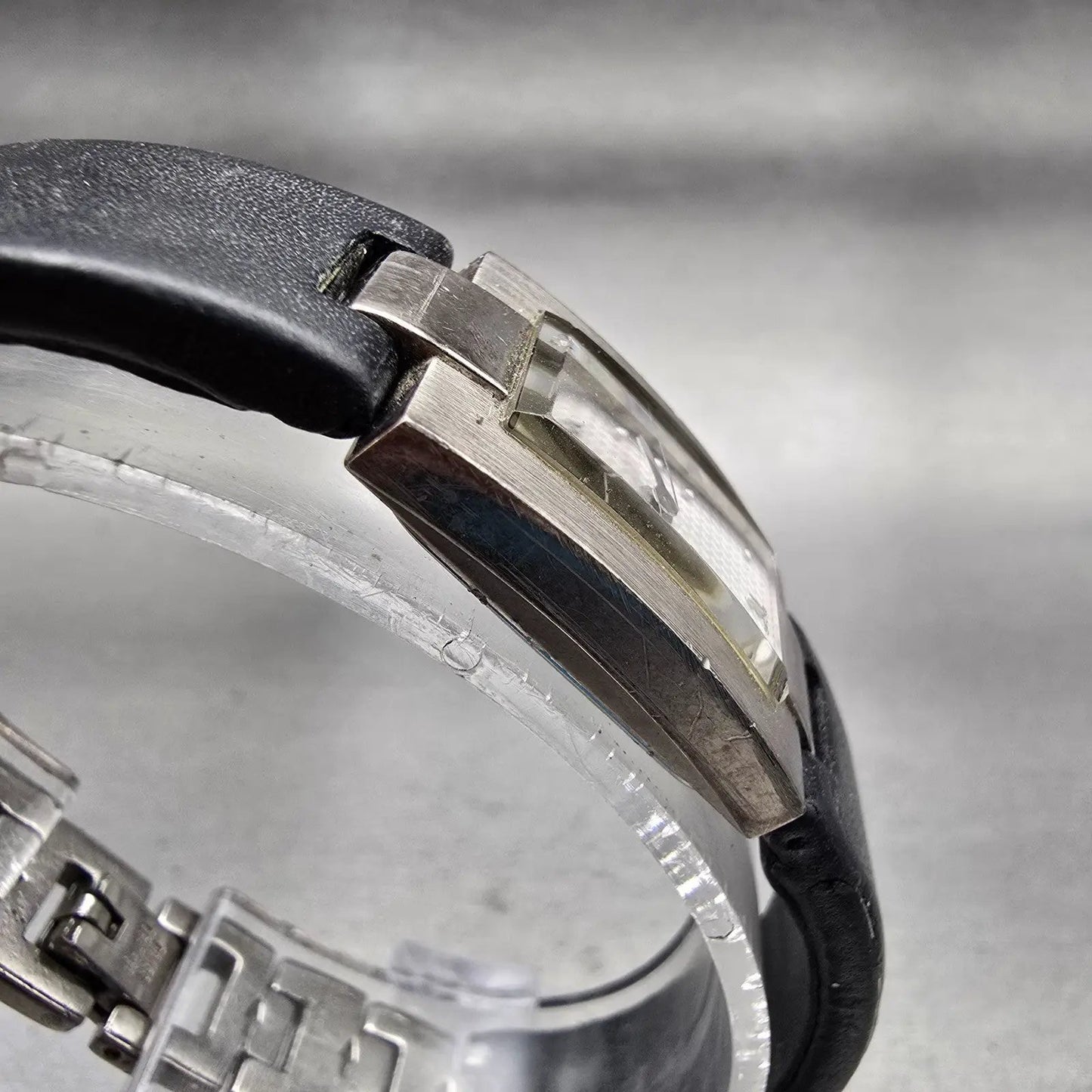 Bulova Watch Women 16mm Silver Dial Silver Tone Rectangle 96L43 New Battery3
