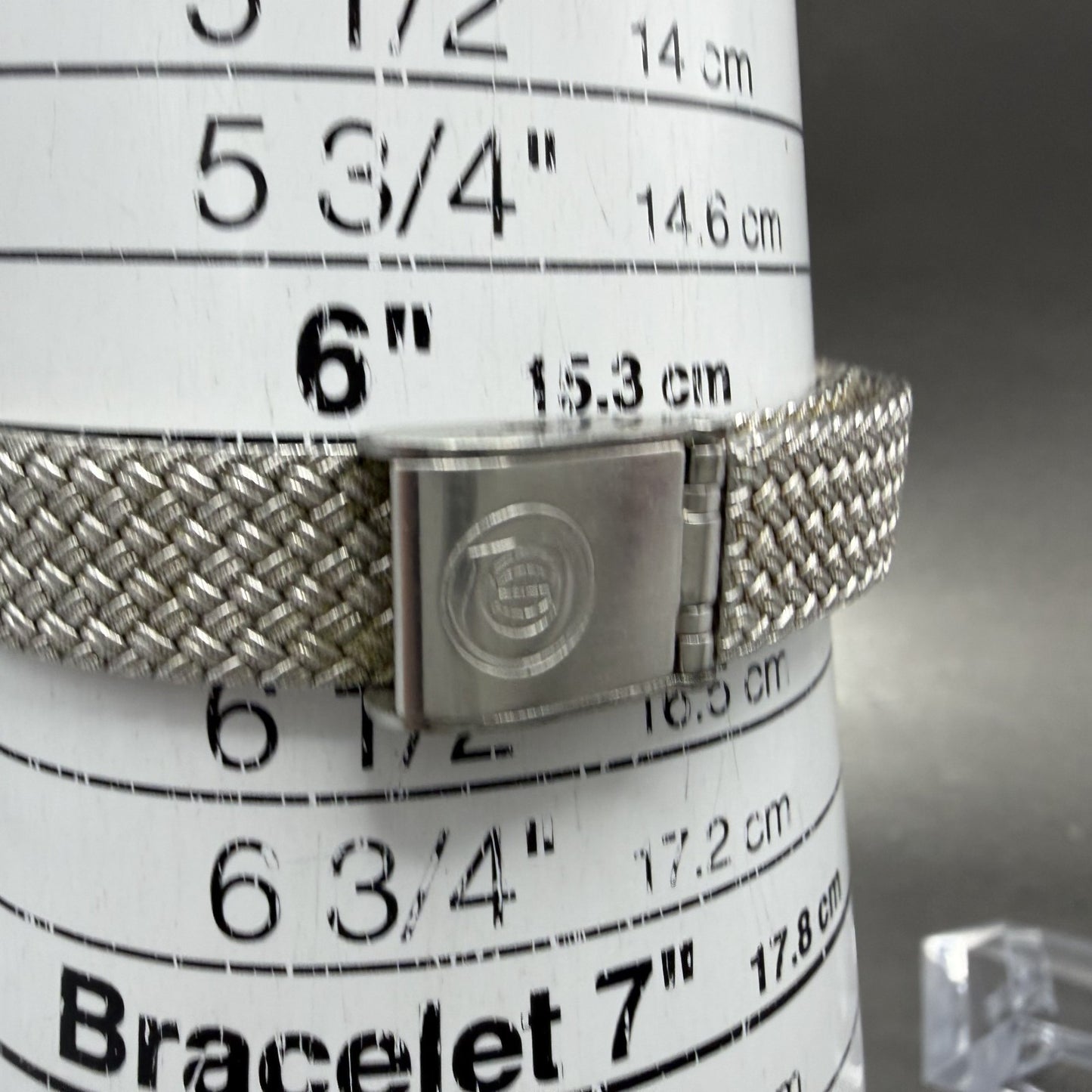 Cyma Watch Women 22mm Silver Dial Silver Tone Rectangle 616SP Mesh New Battery10