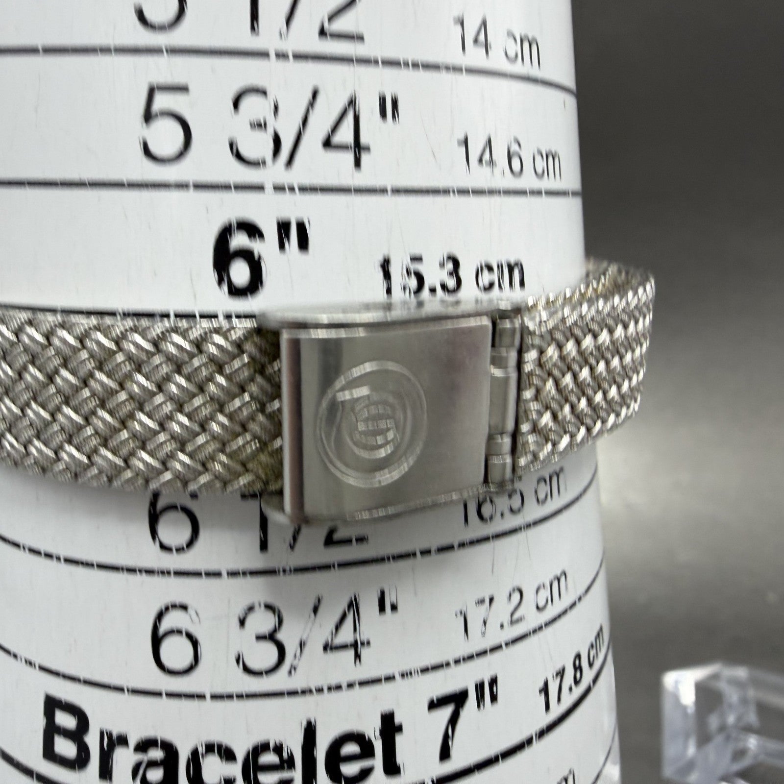 Cyma Watch Women 22mm Silver Dial Silver Tone Rectangle 616SP Mesh New Battery10