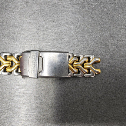 Seiko 7T326G20 Watch Case 37mm Two Tone Bracelet Round Chronogrpah Steel8