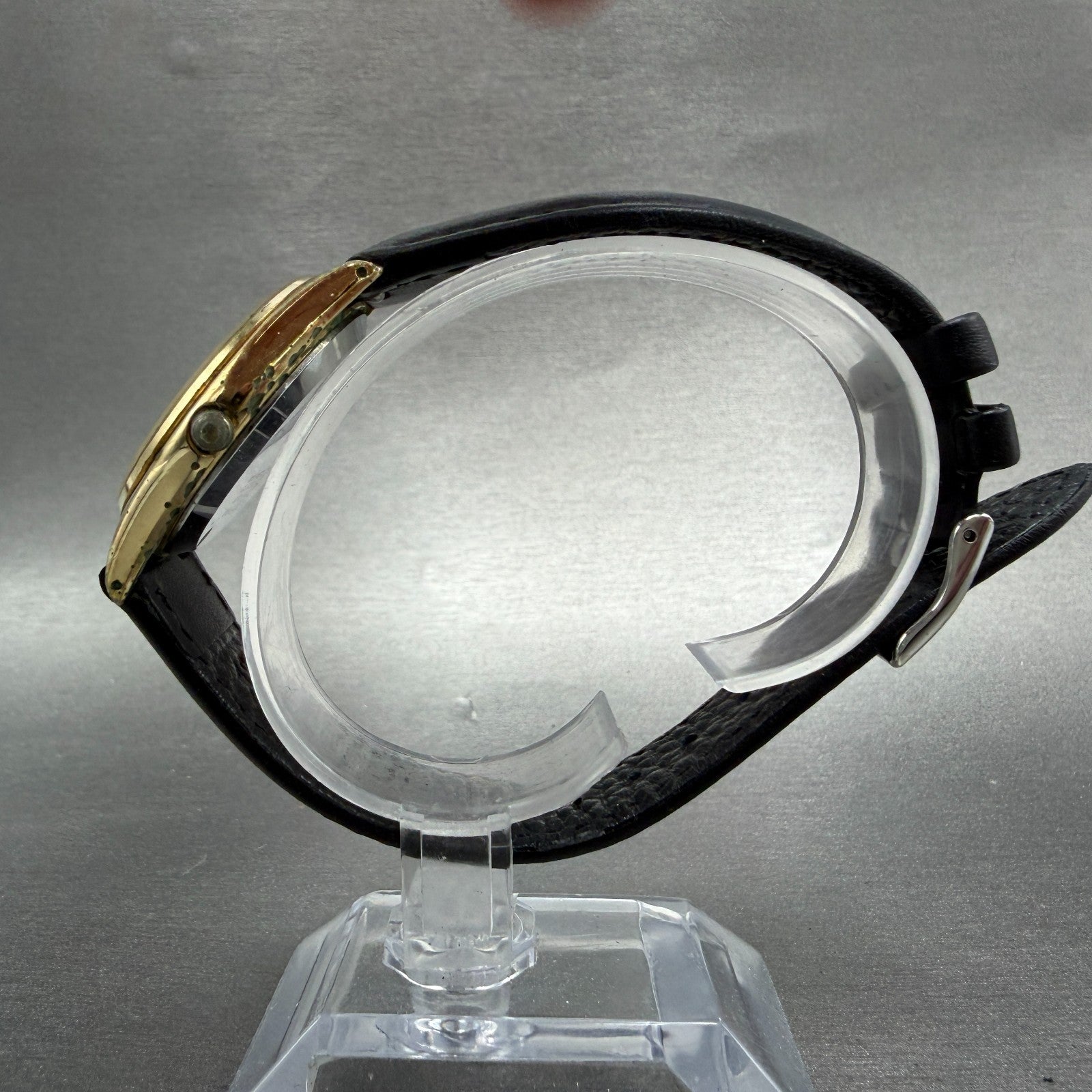 Seiko SQ Watch Men 32mm Champagne Dial Gold Tone Daydate 8223-7089 New Battery6
