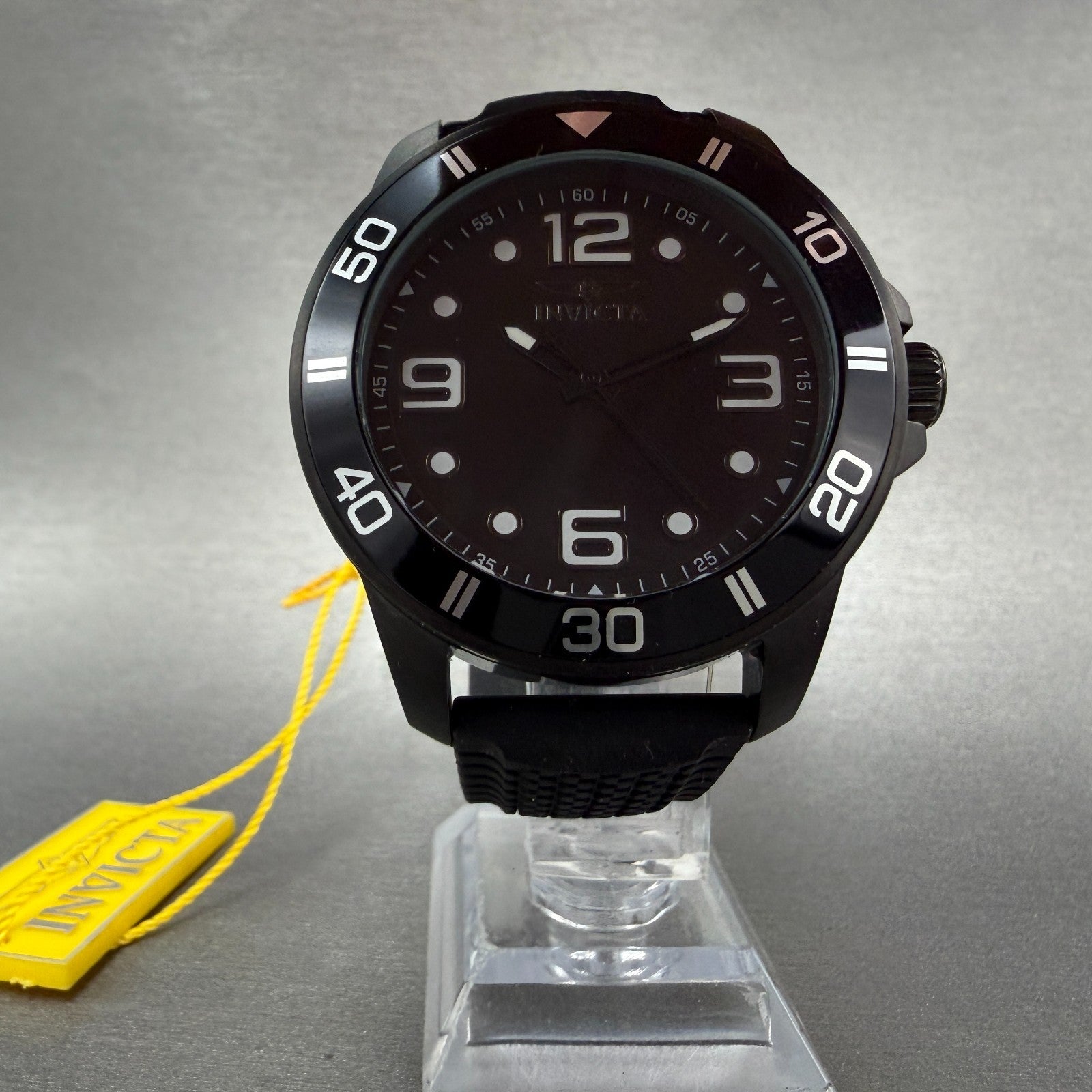 Invicta Pro Diver Watch Men 45mm Black Dial Black Tone Round 23247 New Battery5