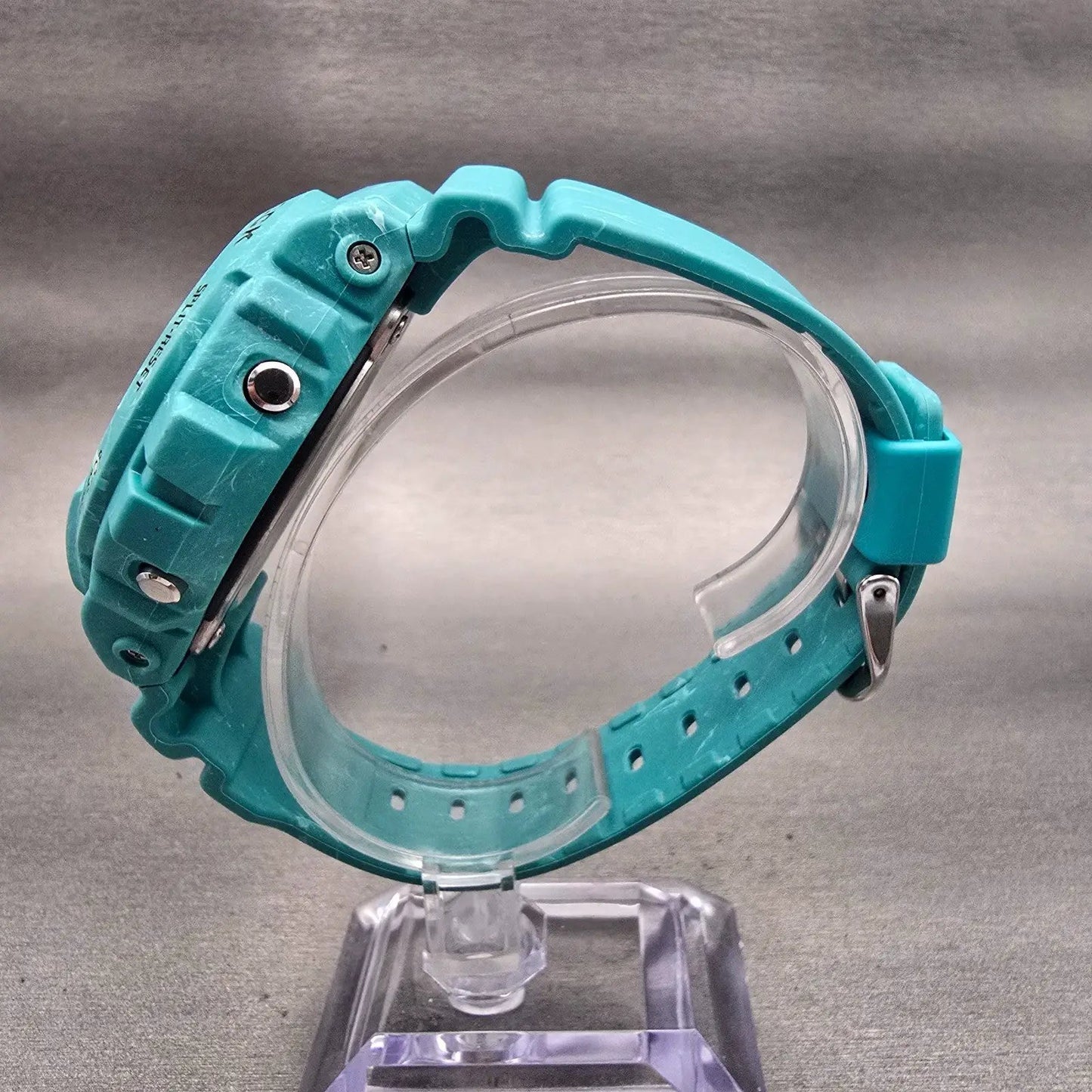 Casio G-Shock DW-6900WS Watch Men 50mm Black Dial Blue Chrono Alarm New Battery6