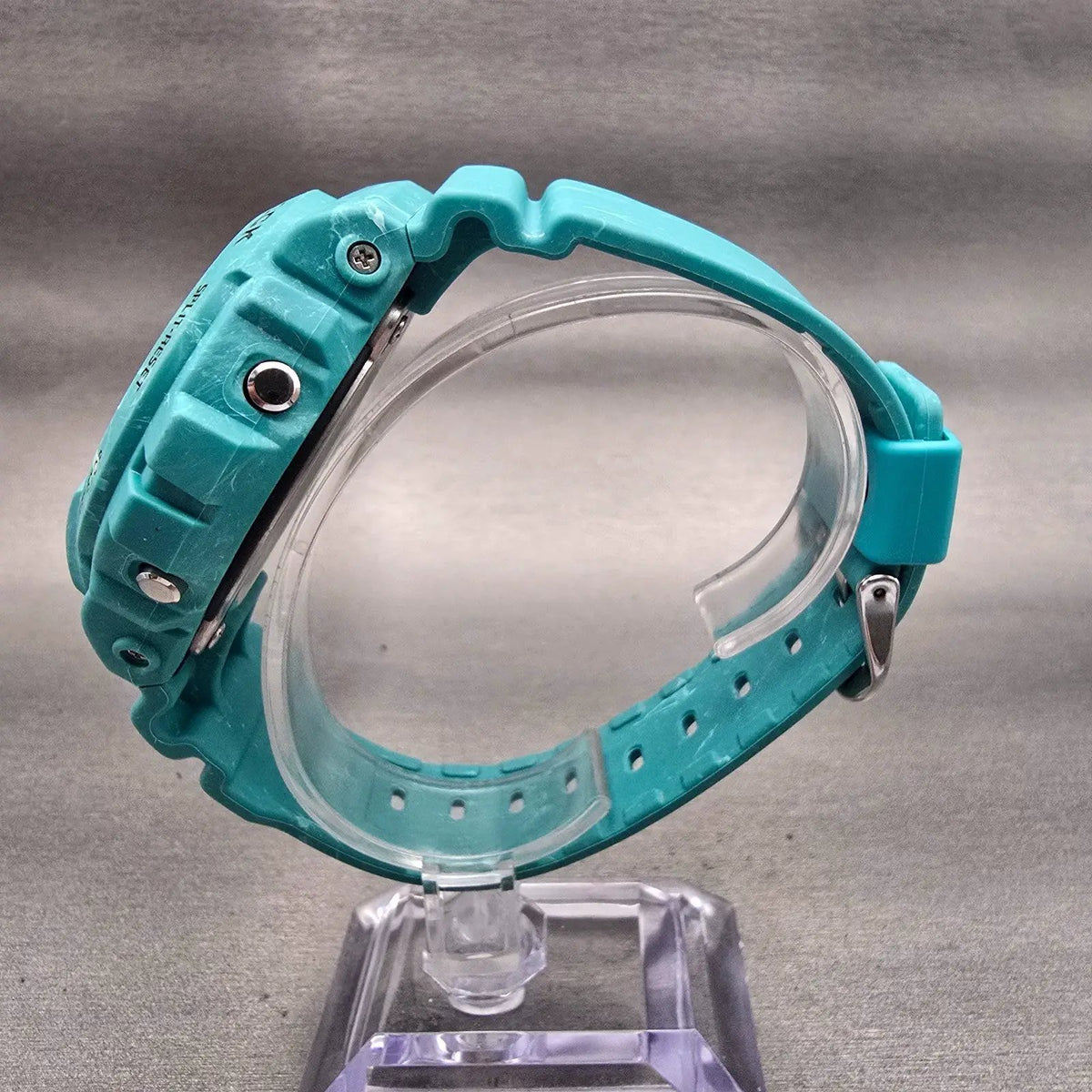 Casio G-Shock DW-6900WS Watch Men 50mm Black Dial Blue Chrono Alarm New Battery6