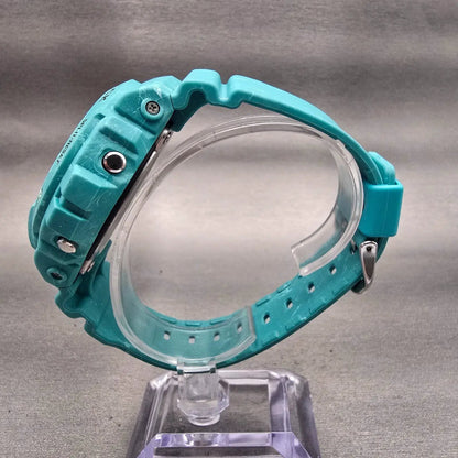 Casio G-Shock DW-6900WS Watch Men 50mm Black Dial Blue Chrono Alarm New Battery6