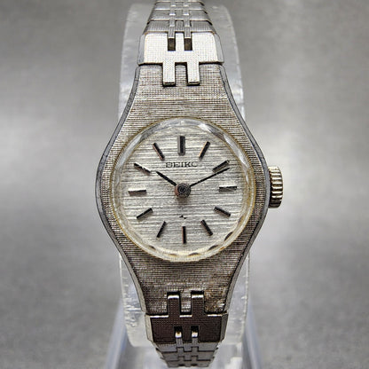 Seiko Watch Women 18mm Silver Dial Silver Tone Manual Round 110639 Runs0