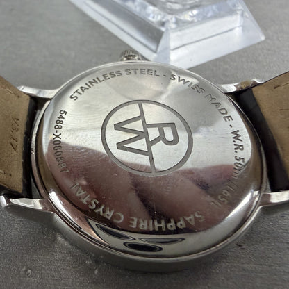 Raymond Weil Toccata Watch Men 39mm Cream Dial Steel Date Round 5488 New battery10