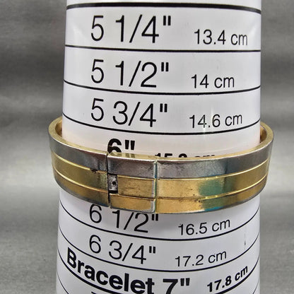 Seiko Lassale Watch Women 13mm Multi Tone Rectangle 1E50-5009 Vintage New Batt9