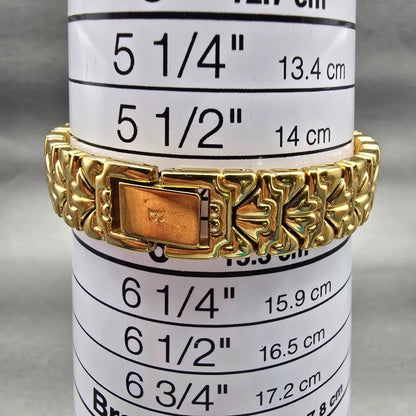 Bulova Tank Watch Women 13mm Black Dial Gold Tone Rectangle 97S56 New Battery9