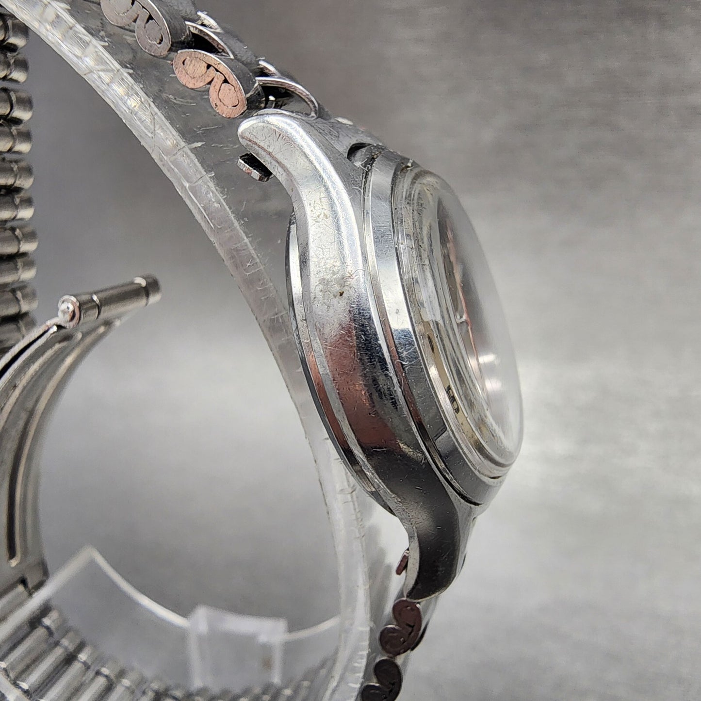 Seiko Watch Women 25mm Gray Dial Silver Tone Manual Wind Runs 11040259 Vintage3