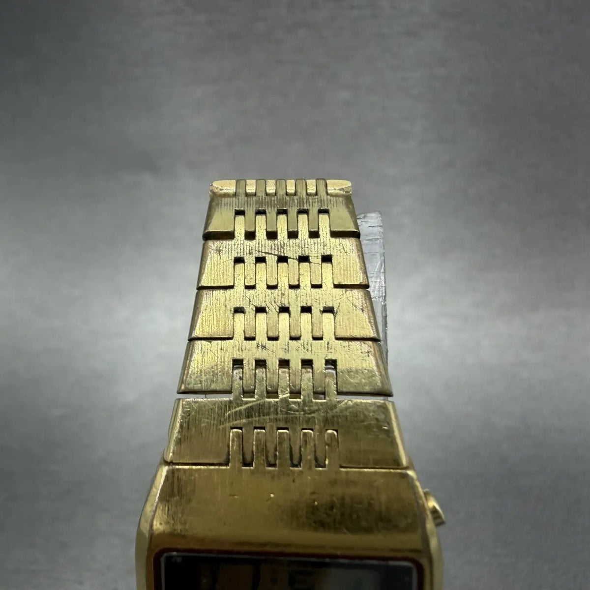 Seiko Digital Watch Women 23mm Gold Tone Month Date L012-5049 New Battery VTG4