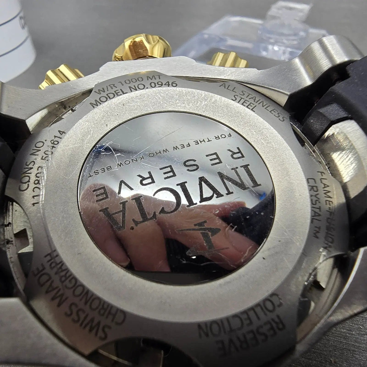 Invicta Venom Chronograph Watch Women 47mm MOP Dial Two Tone 0946 New Battery11
