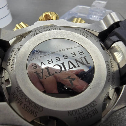 Invicta Venom Chronograph Watch Women 47mm MOP Dial Two Tone 0946 New Battery11