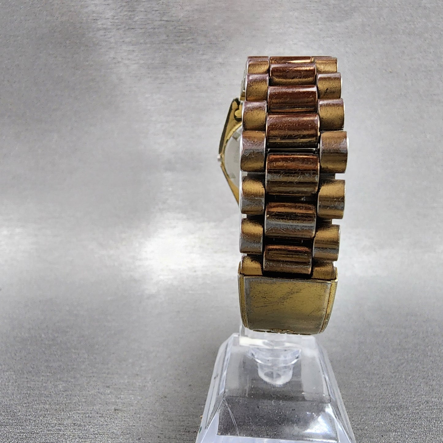 Seiko SQ President Watch Men 36mm Gold Dial Gold Tone Daydate 5y238a69 PARTS8