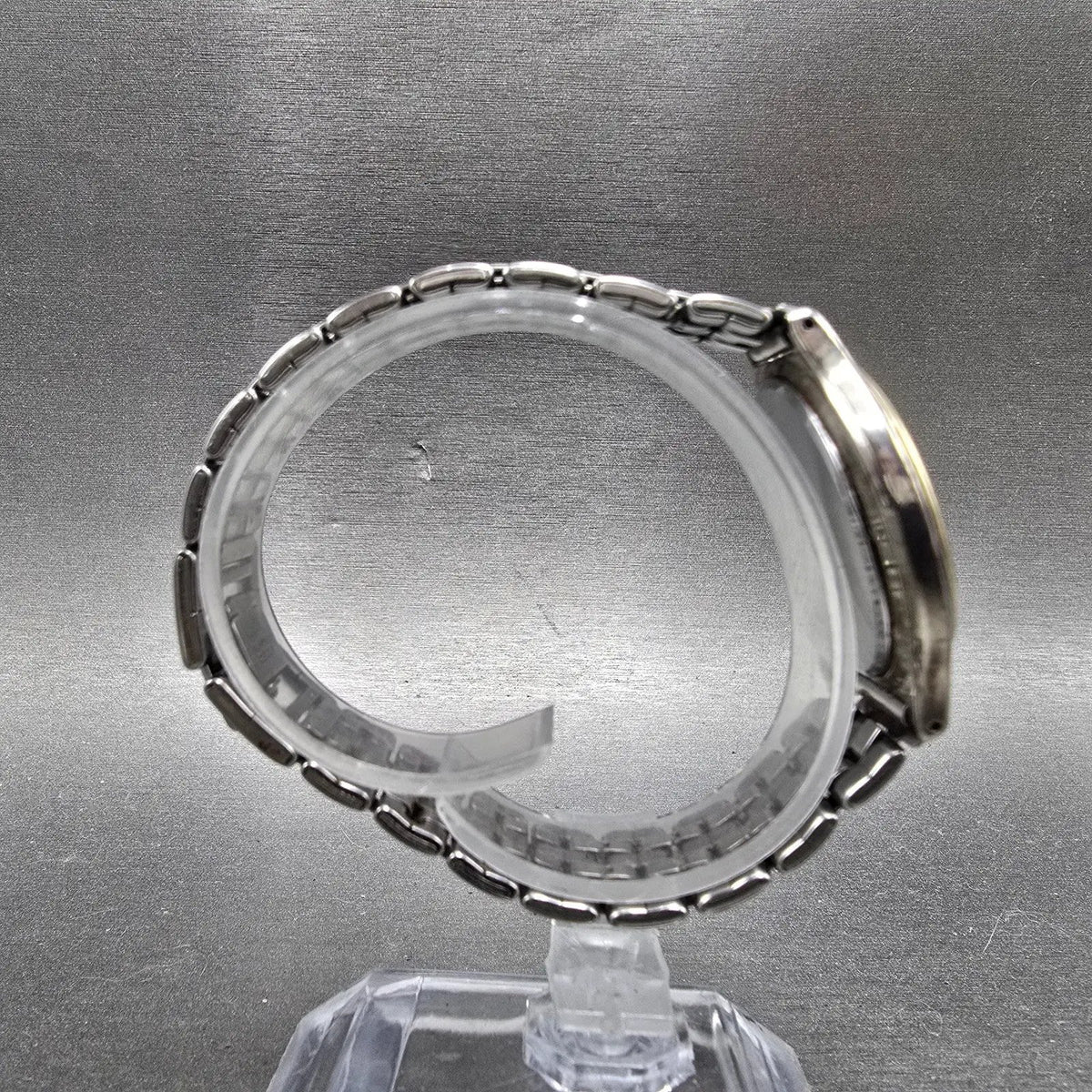 Seiko Avenue Watch Men 32 White Dial Two Tone Round 7N01-626A Bracelet PARTS9