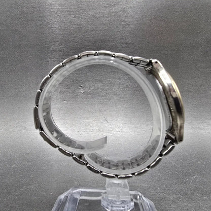 Seiko Avenue Watch Men 32 White Dial Two Tone Round 7N01-626A Bracelet PARTS9