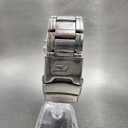 Casio Edifice EFA-122 Watch Men 41mm Analog Digital Steel Rectangle New Battery