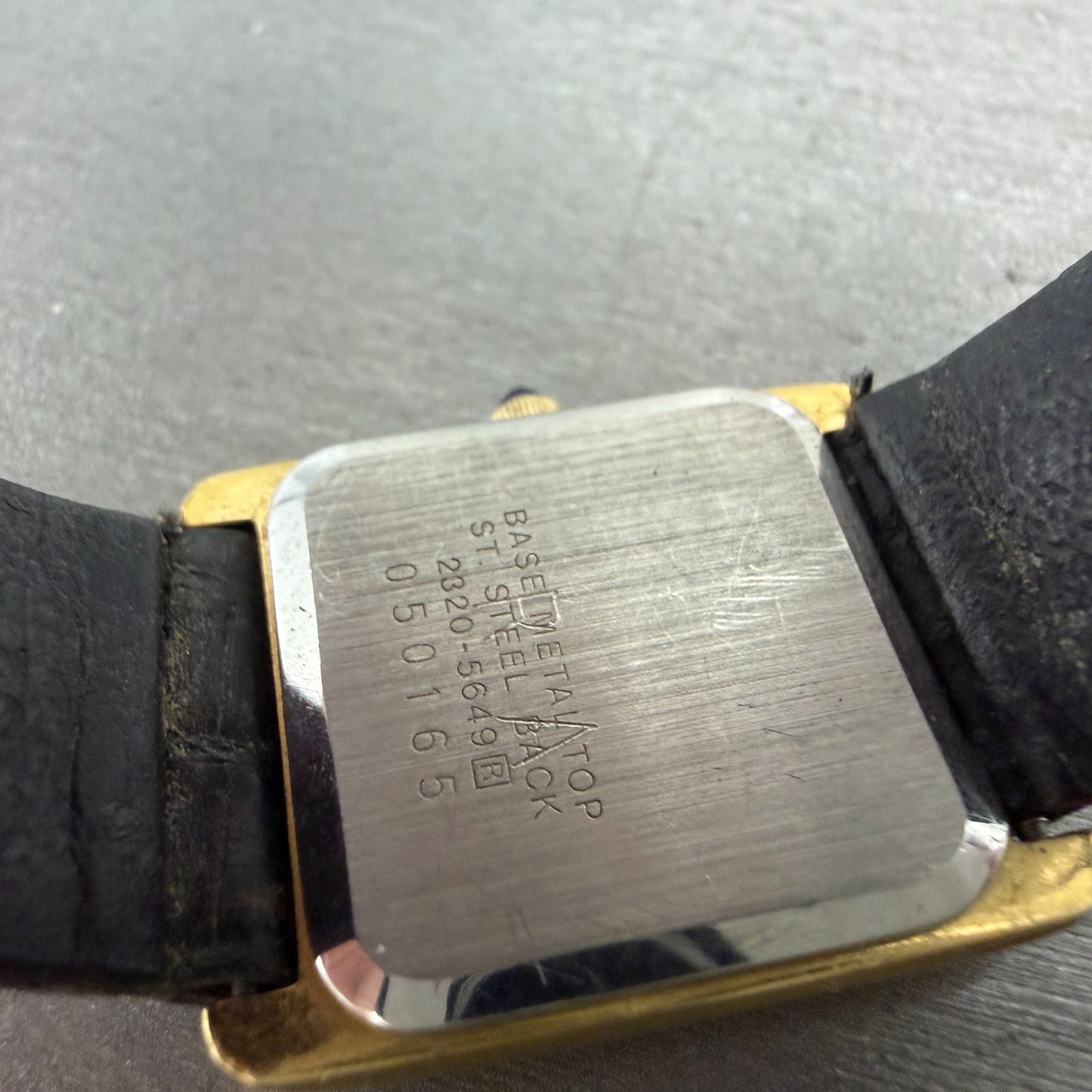 Seiko Tank Watch Women 22mm White Dial Gold Tone Rectangle 2320-5649 New Battery9