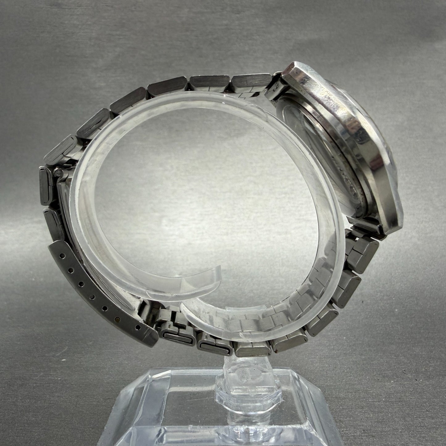 Seiko QT Watch Men 36mm Silver Dial Silver Tone Daydate 0823-8000 New Battery8