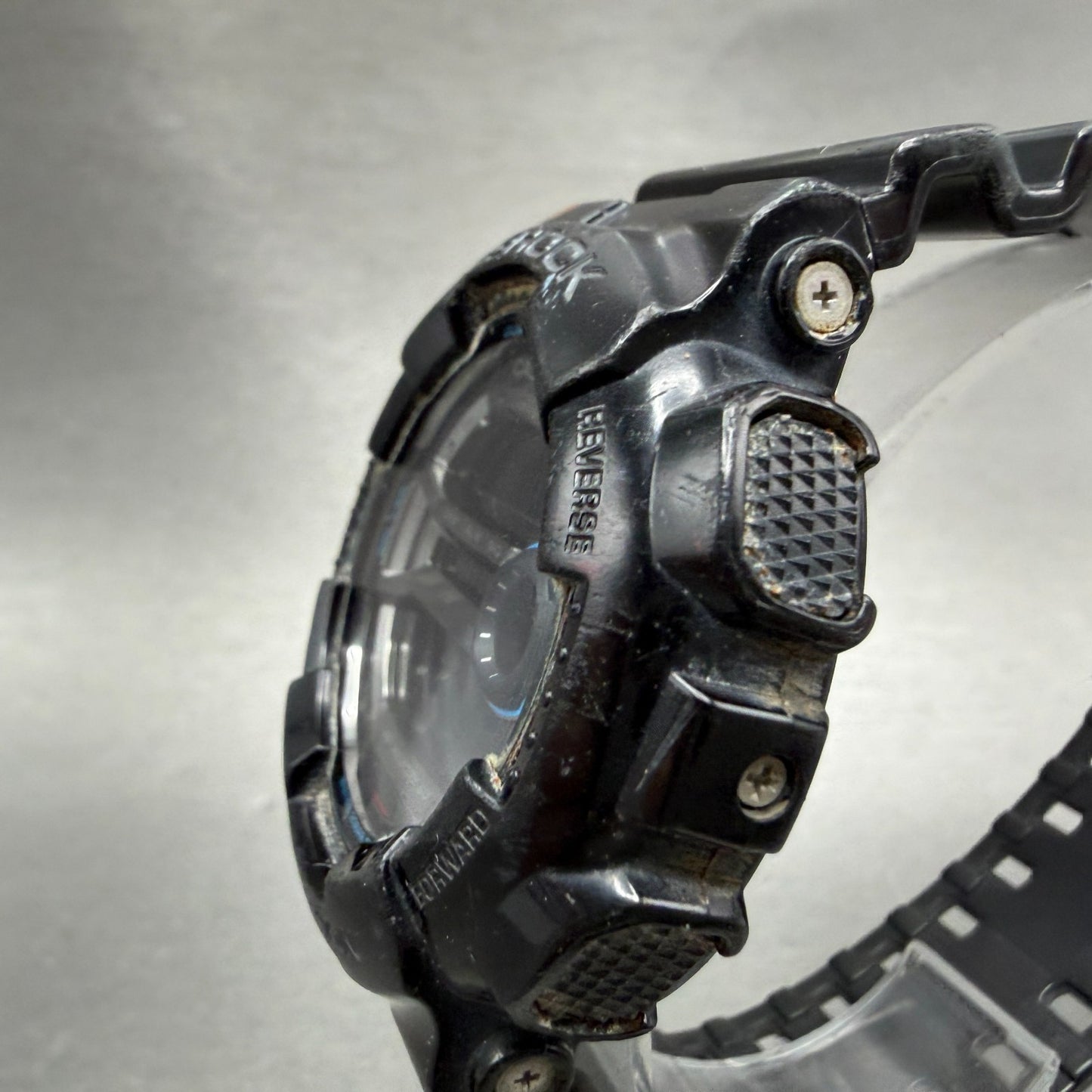 Casio G-Shock GD-110 Watch Men 51mm Black Silver Alarm Chronograph New Battery G2