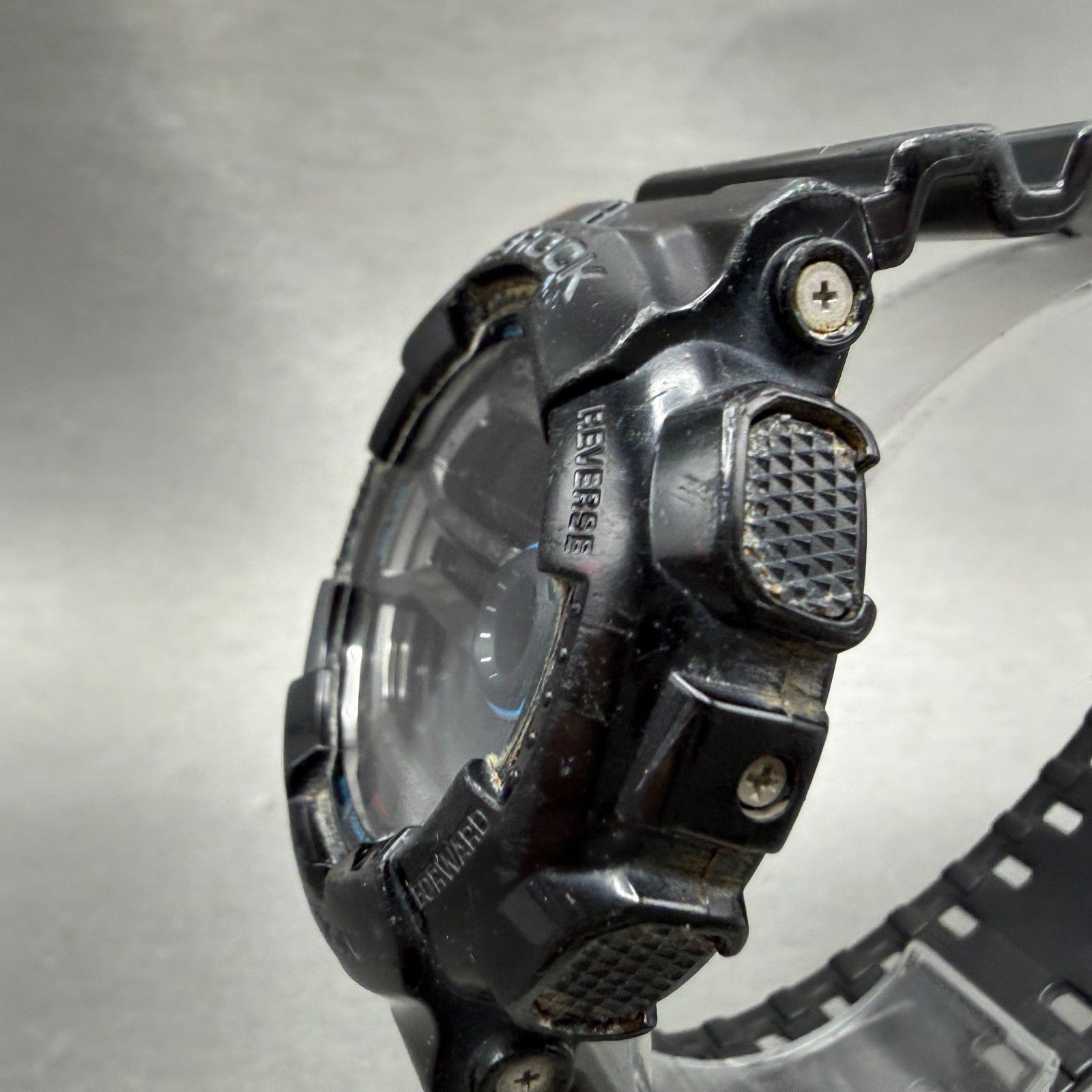 Casio G-Shock GD-110 Watch Men 51mm Black Silver Alarm Chronograph New Battery G2