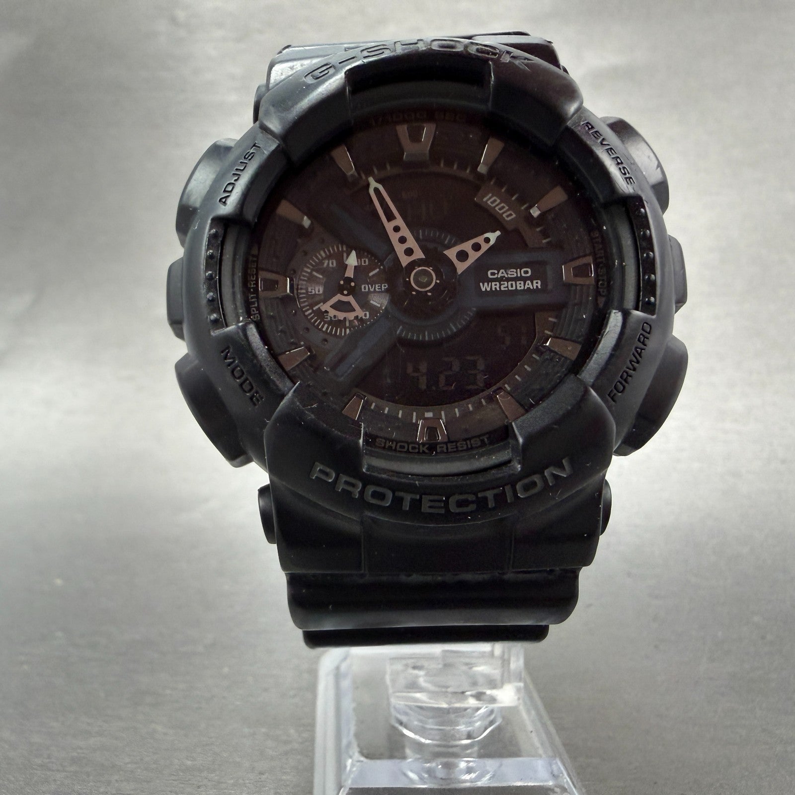Casio G-Shock GA-110 Watch Men 51mm Ana Digi Black Alarm Chrono New Battery AJIK5