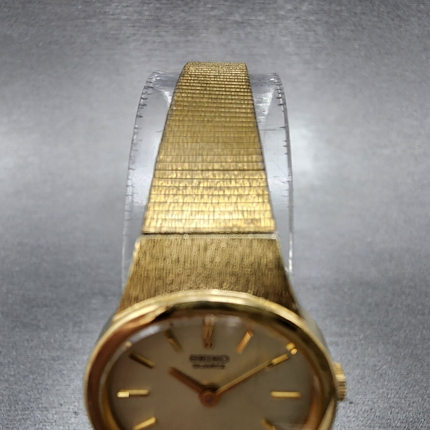 Seiko Watch Women 20mm Cream Dial Gold Tone Oval 23205439 New Battery4