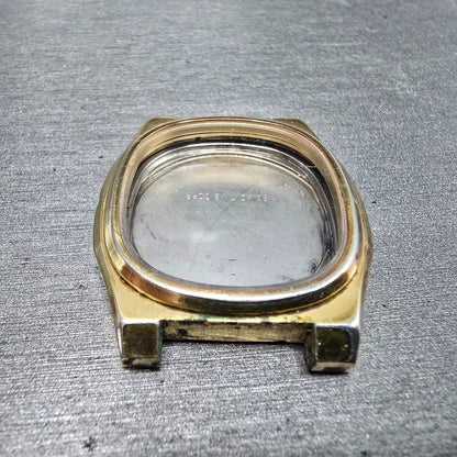 Seiko 5932-5119 Watch Case Gold Tone Oval 31.5mm W/Crystal Vintage4