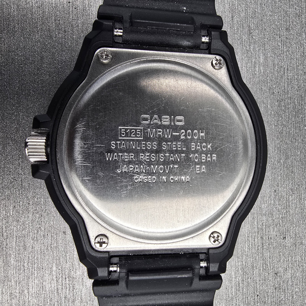 Casio Diver Watch Men 43mm Black Green Daydate Round MRW-200H New Battery10