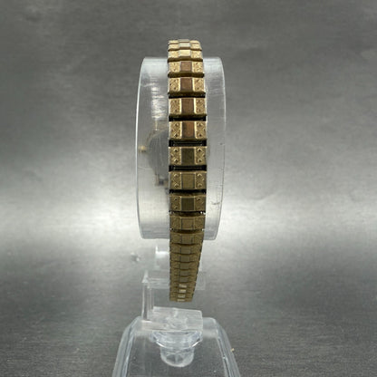 Seiko Watch Women 22mm Champagne Dial Gold Tone Date Round 2A22-0229 New Battery7