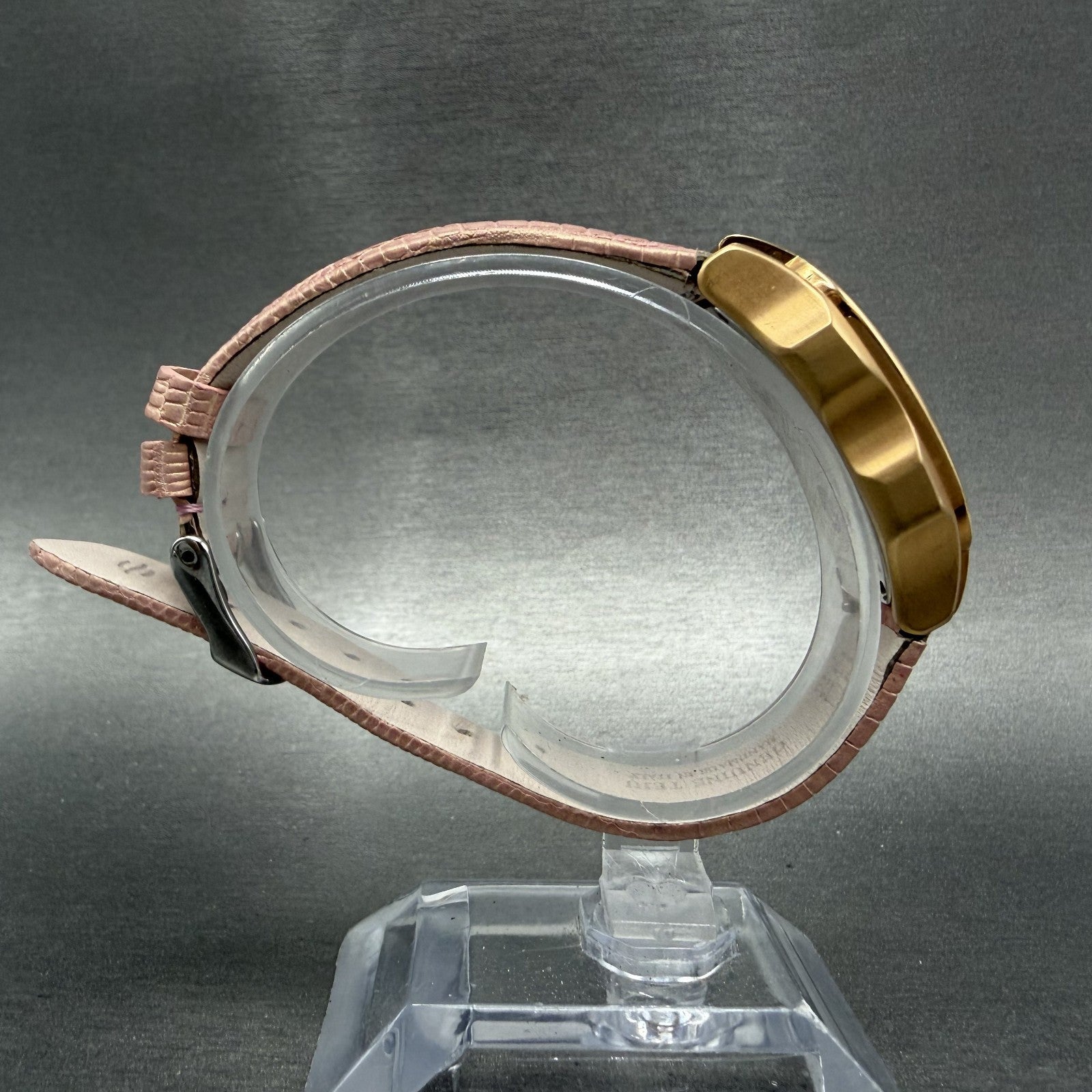 Philip Stein Teslar Dual Time Watch Women 19mm MOP Dial Rose Gold Tone New Batt8