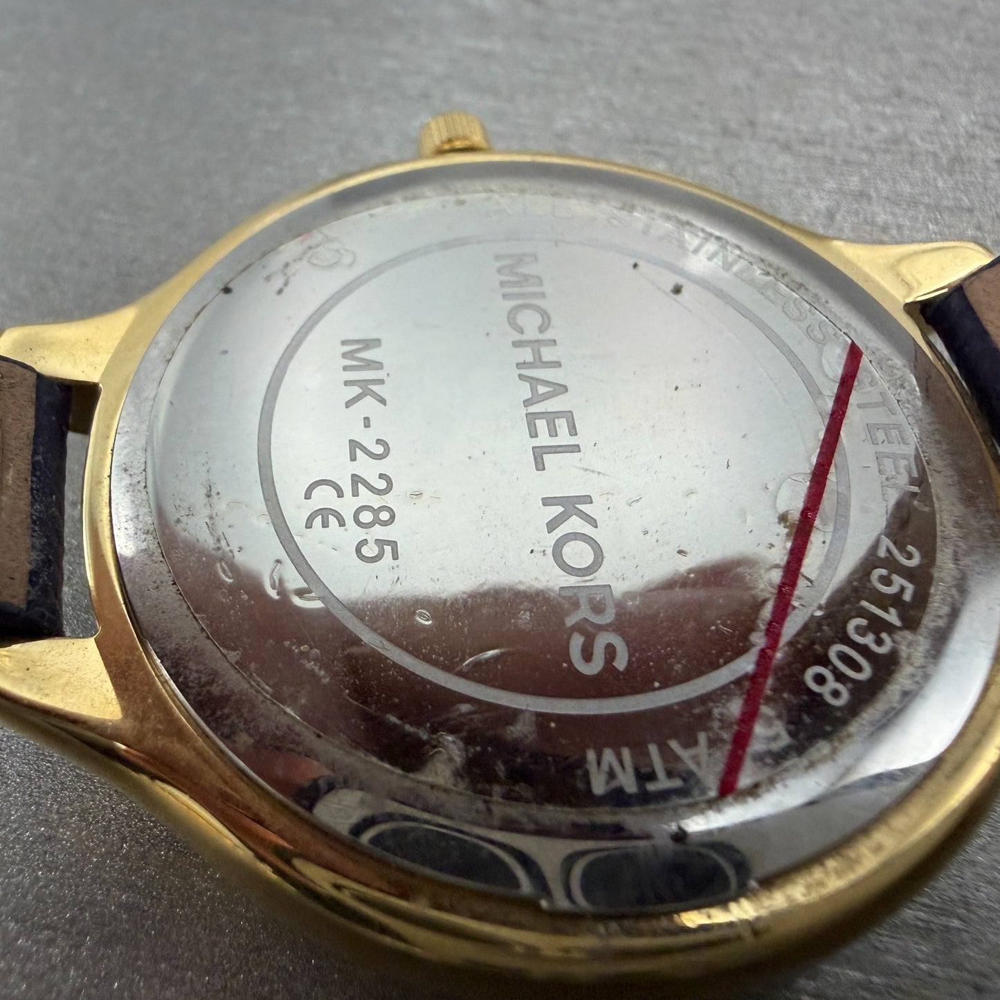 Michael Kors Runaway Watch Women 42mm Champagne Dial Gold Tone MK-2285 New Batt9