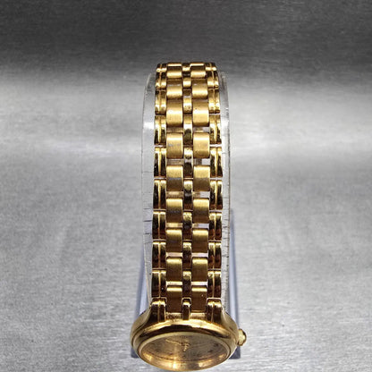 Citizen CQ Watch Women 20mm Champagne Dial Gold Tone 5930-S29762 New Battery JKL6