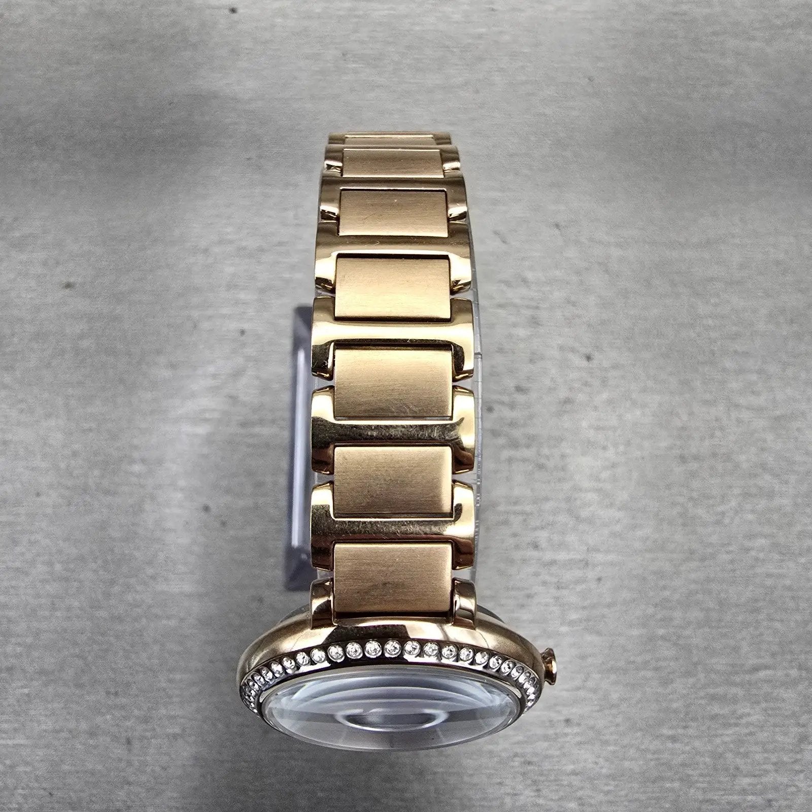 Citizen Eco-Drive Watch Women 30mm MOP Dial Gold Tone Gemmed E031-R007645 Works4